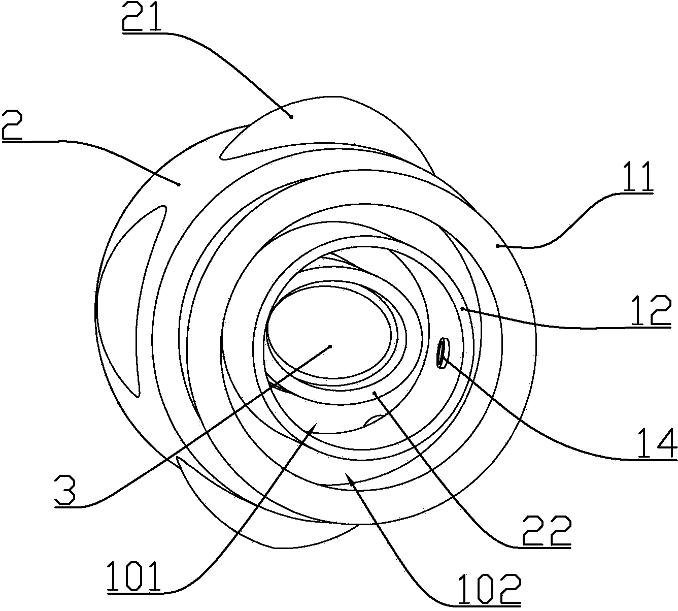 Cupping device with massage function