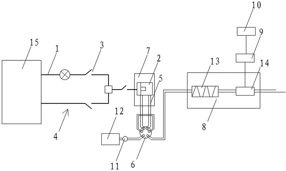 On-line monitoring system for gas in transformer oil