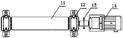 Output roller bed capable of achieving automatic laying of bars