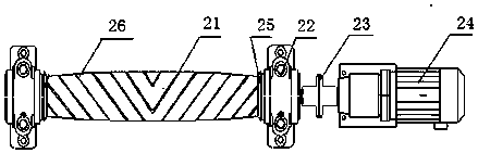 Output roller bed capable of achieving automatic laying of bars