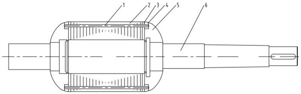 A water-filled motor rotor with high efficiency and corrosion resistance