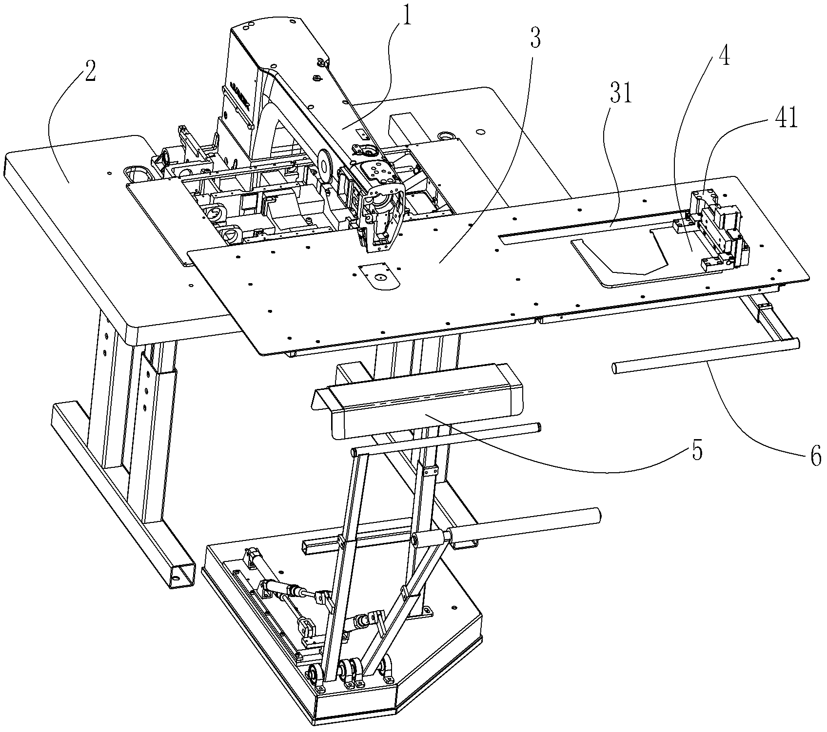 Automatic feed pocket patching machine