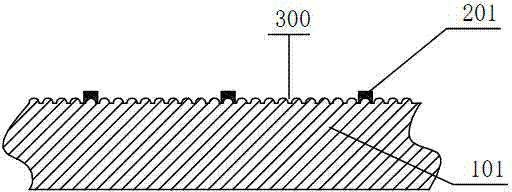 Pattern-segmented sapphire substrate used for AlGaInN material system film growth