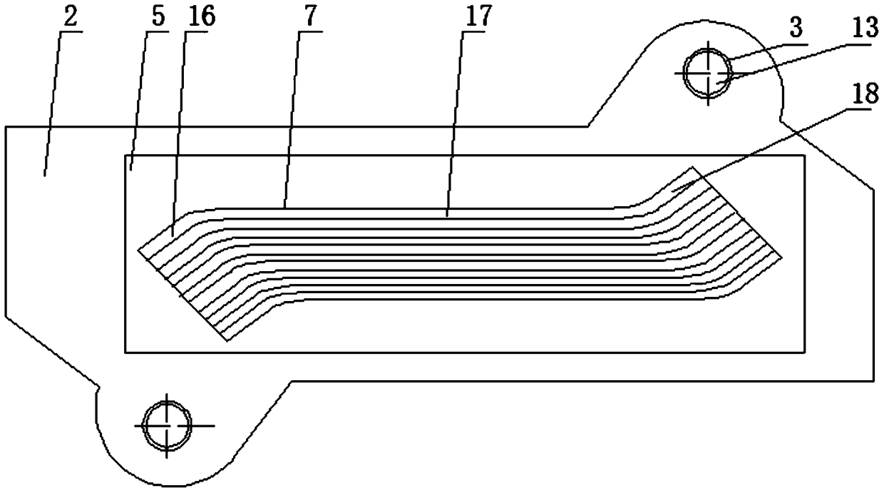 A hyperbolic packing bending die