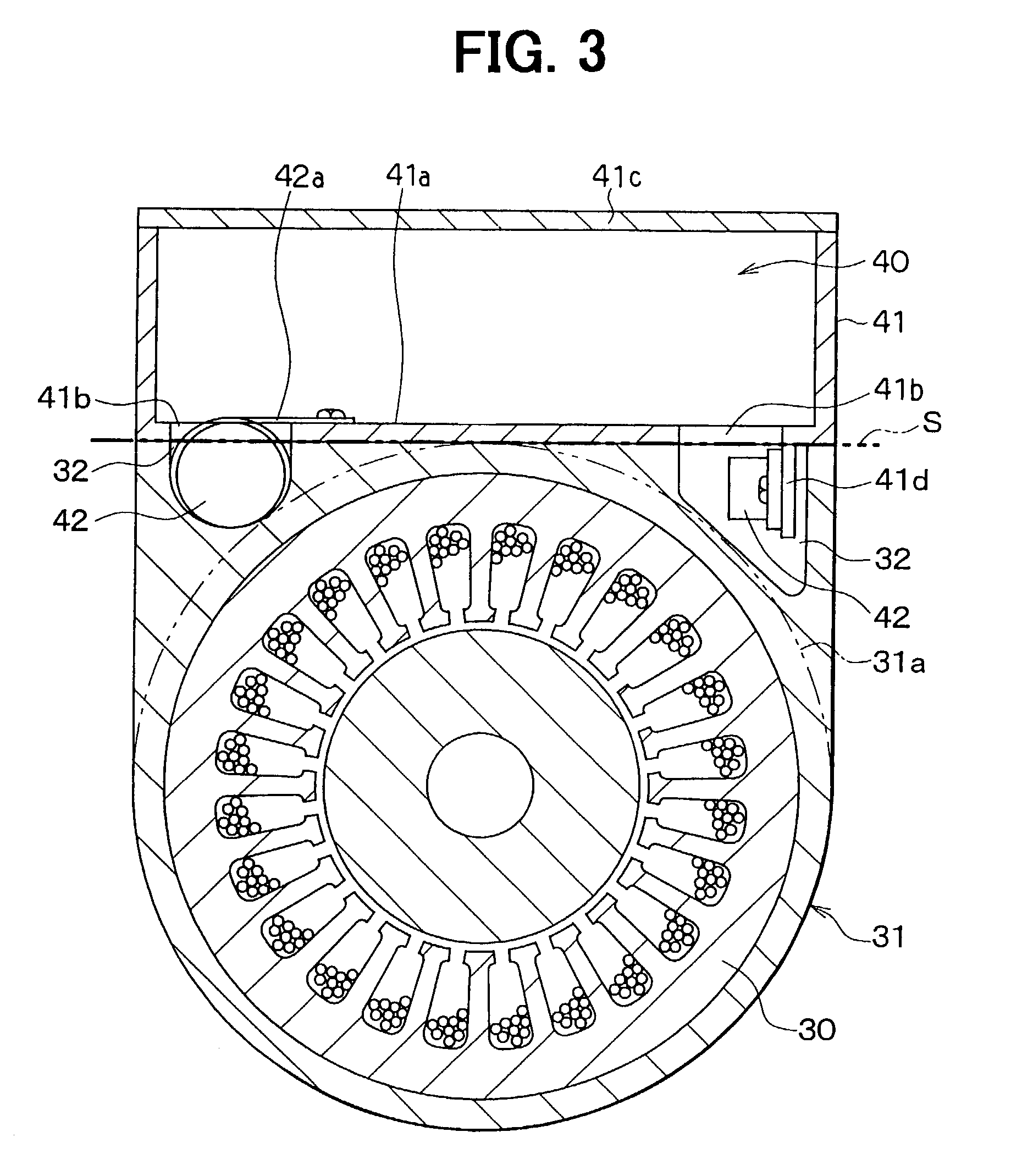 Electric refrigeration compressor having a cooling system for an electrical circuit