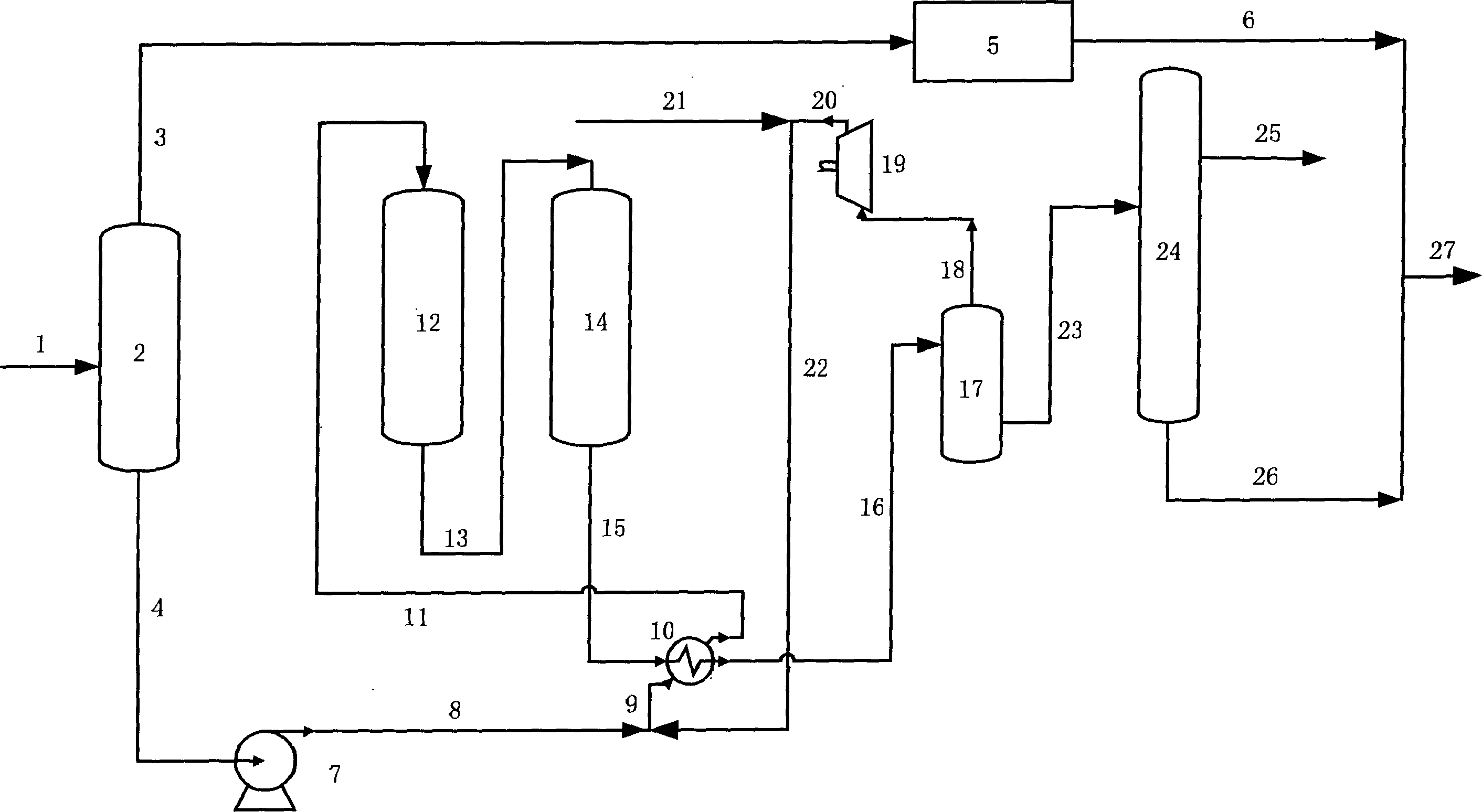 Method of heavily desulfurating and reducing olefinic hydrocarbon for gasoline