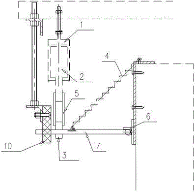 Fixed point clutch shifting rod mechanism of slide wire