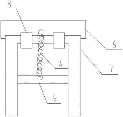 Fixed point clutch shifting rod mechanism of slide wire