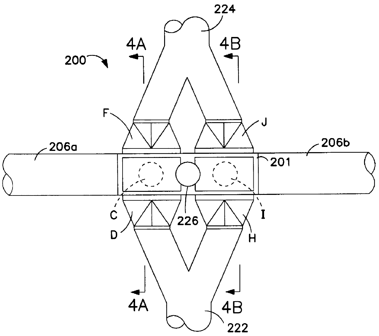 Rotary valve for two bed vacuum pressure swing absorption system