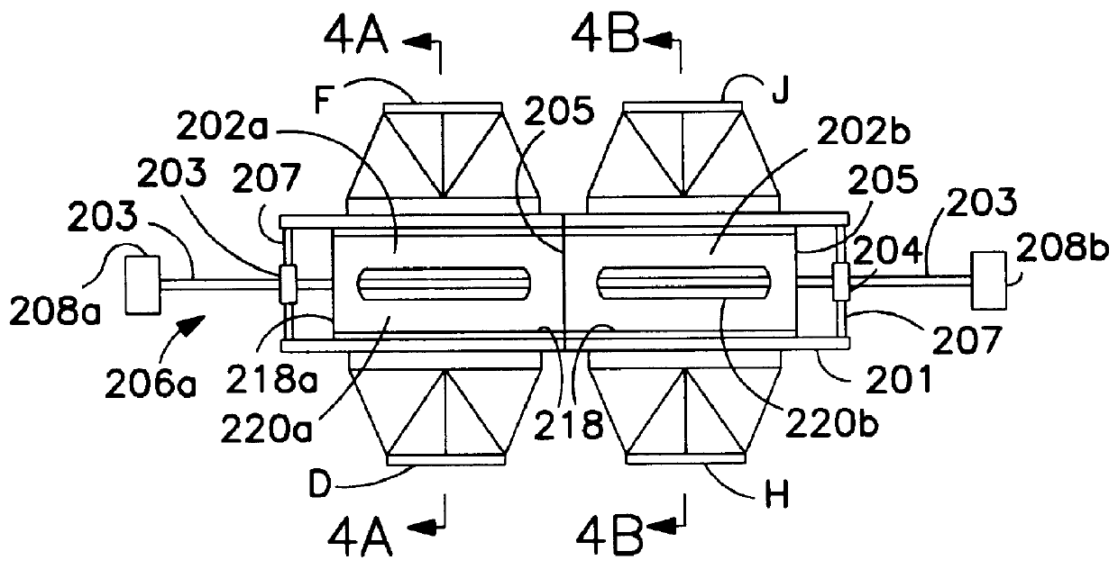 Rotary valve for two bed vacuum pressure swing absorption system