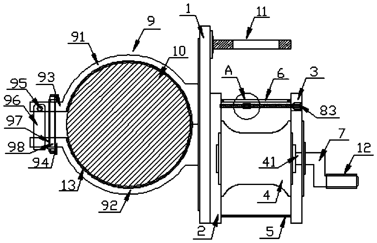 Fishing rod line coiling device