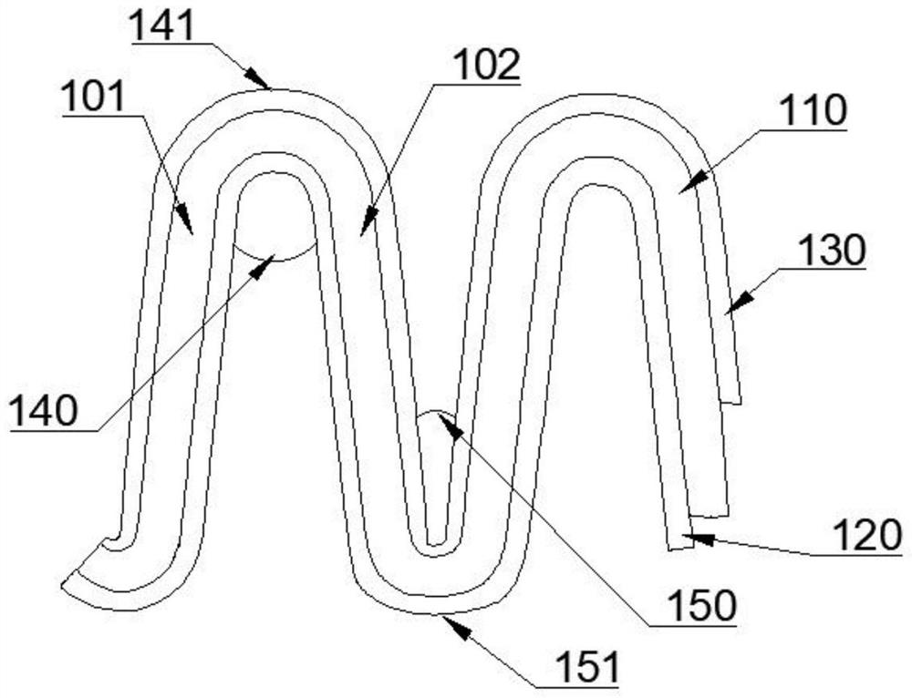 Folding natural gas filter element