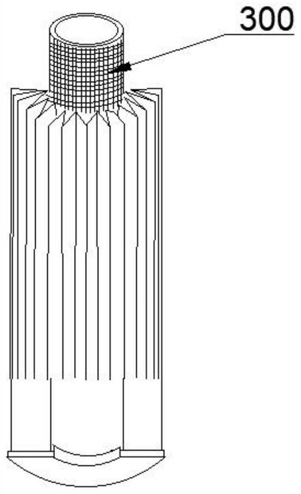 Folding natural gas filter element