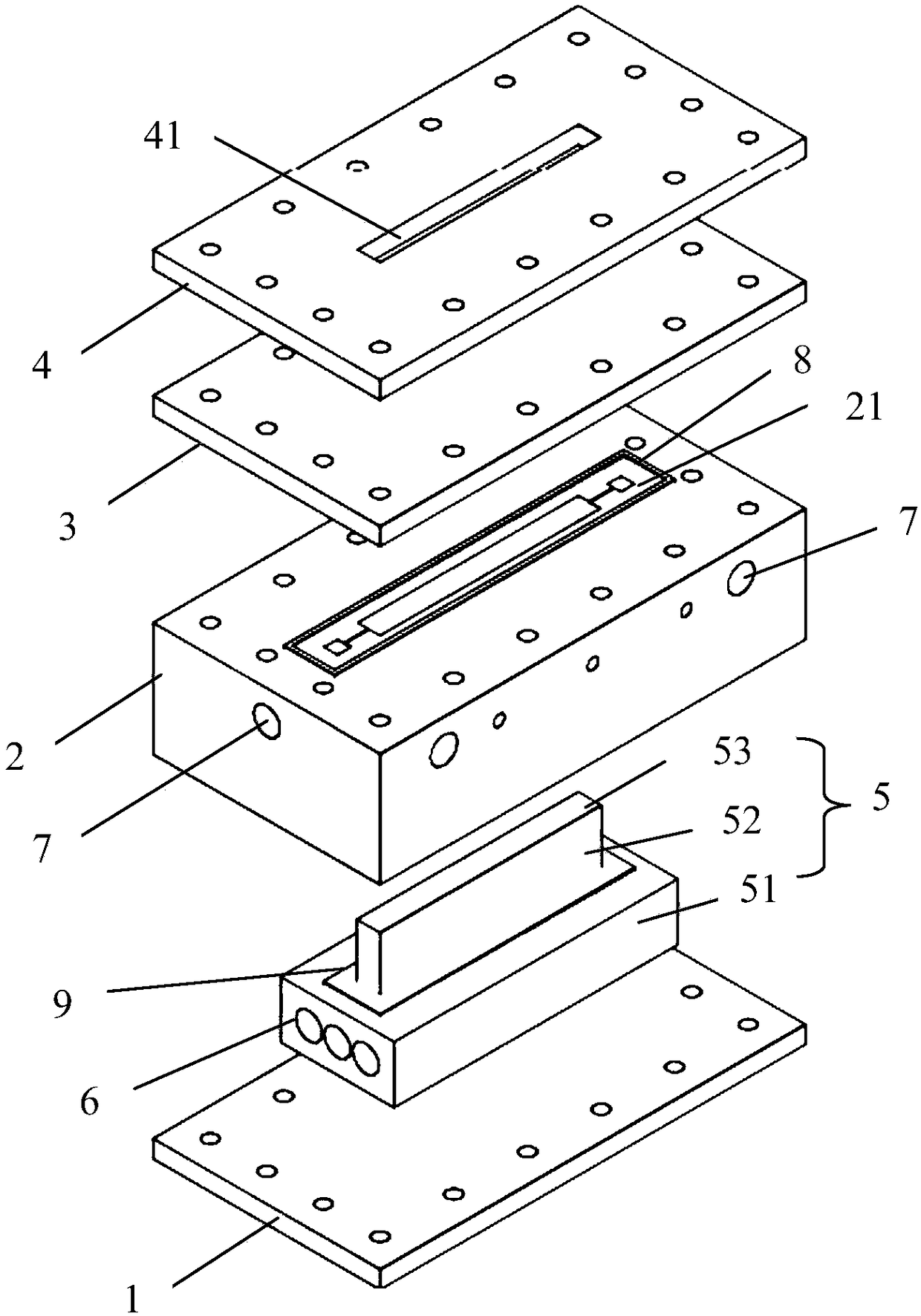 Micro-channel two-phase flow radiator test device