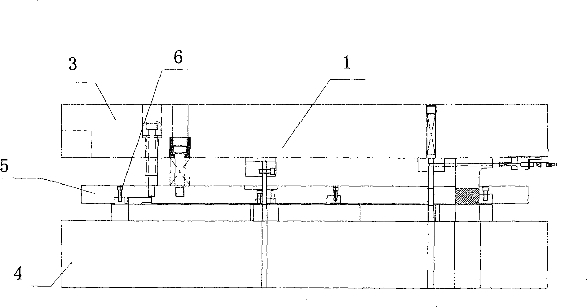 Press forming and processing method for saving motor stator and rotor material as well as device