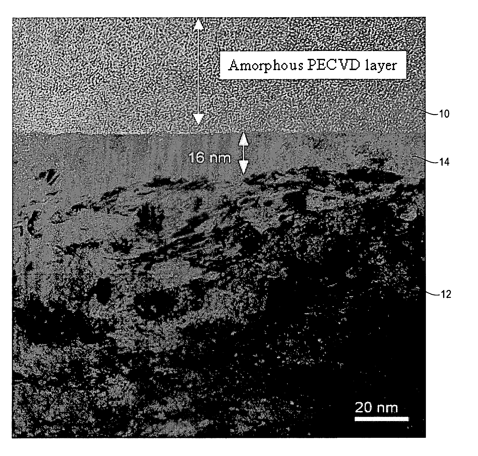 Hybrid photovoltaically active layer and method for forming such a layer