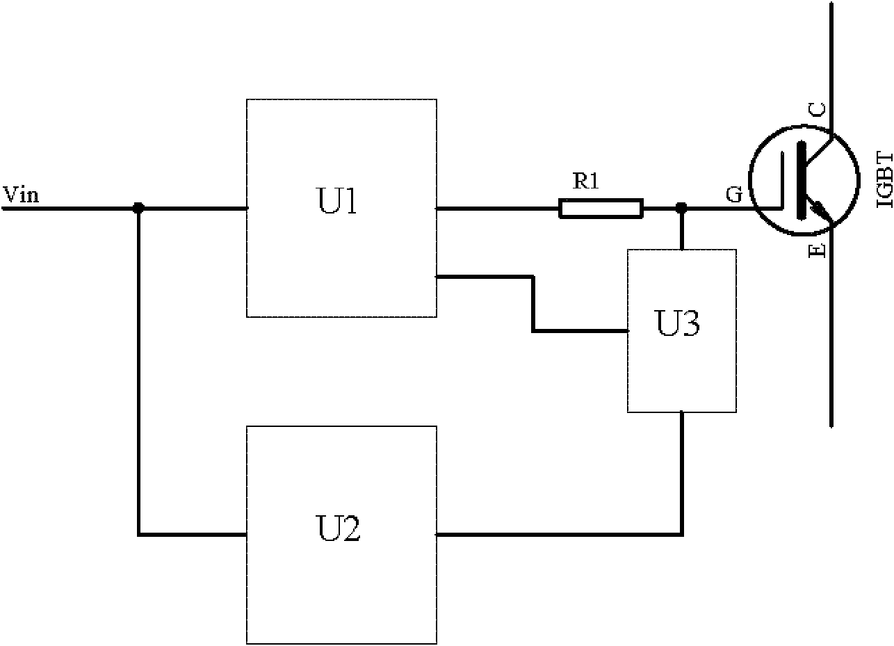 High-power insulated gate bipolar transistor (IGBT) redundancy driving protection circuit