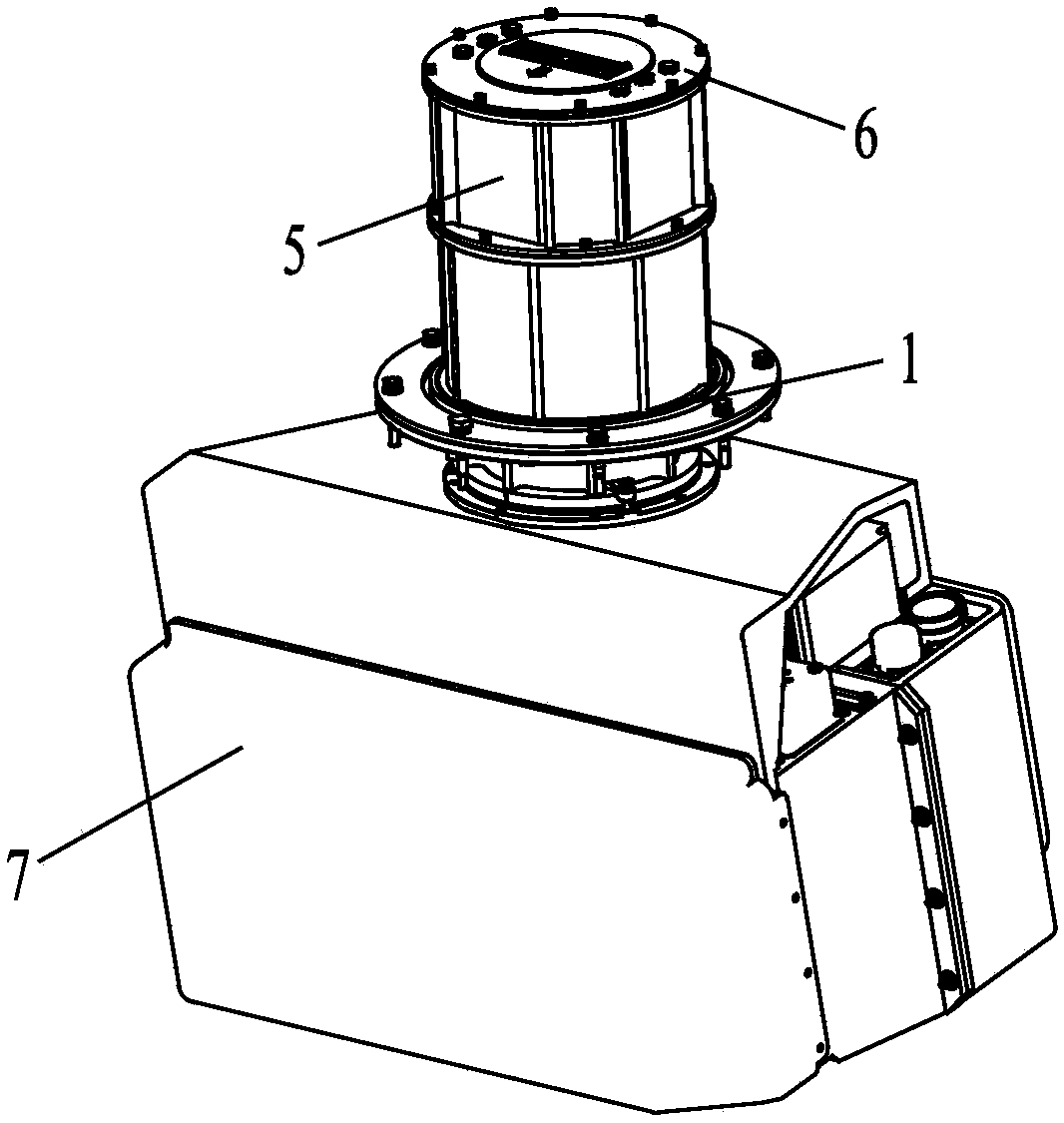 Airborne stable platform for active phased-array antenna