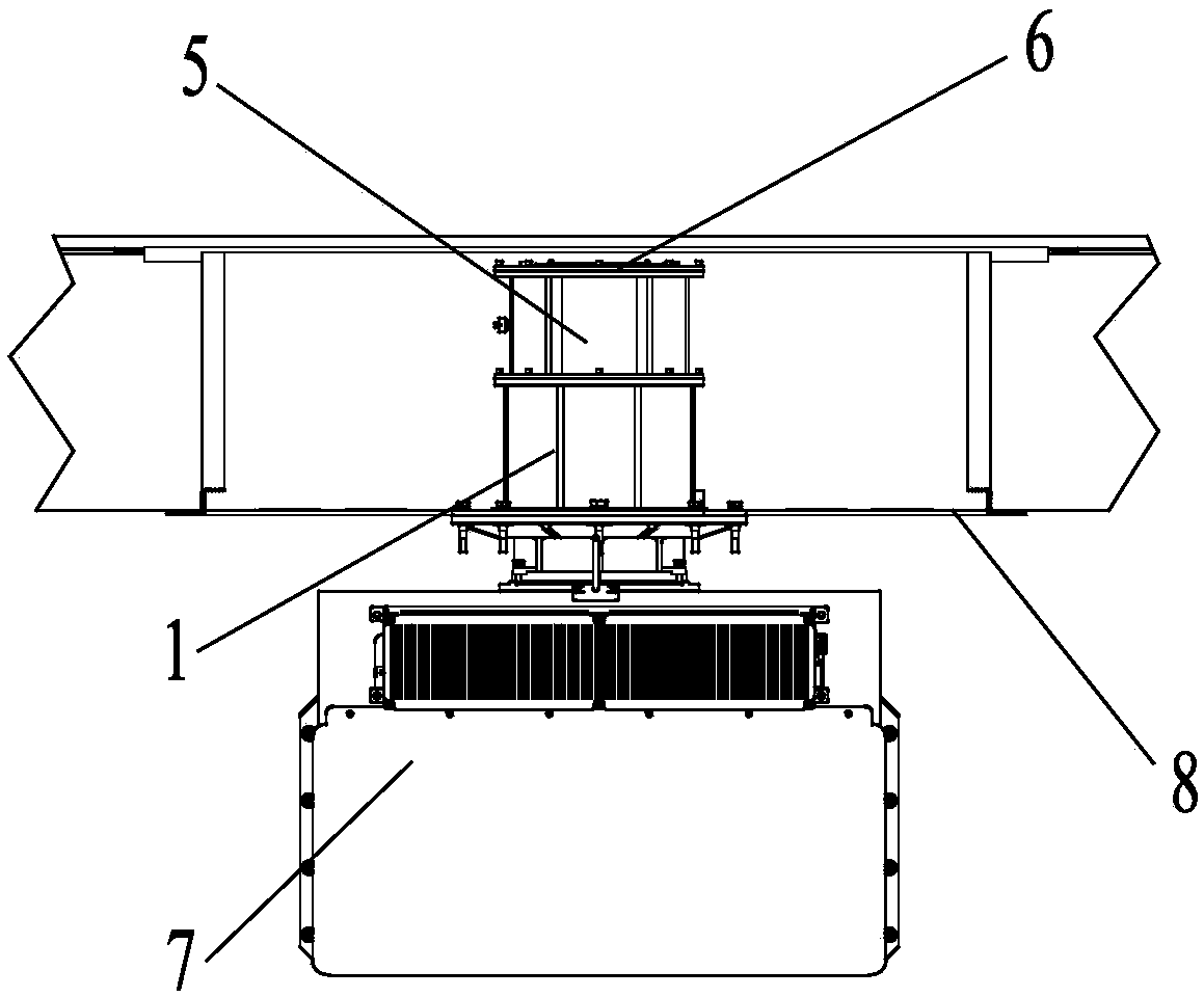 Airborne stable platform for active phased-array antenna