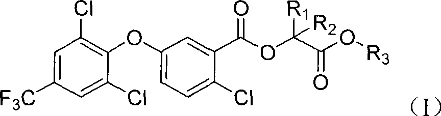 2-chloro-benzoate compound and application thereof