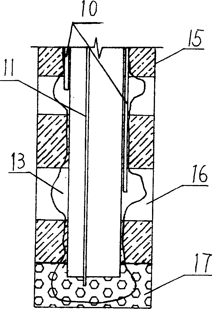 Post mudjack construction technics for sidewal and bottom of bore of filling pile