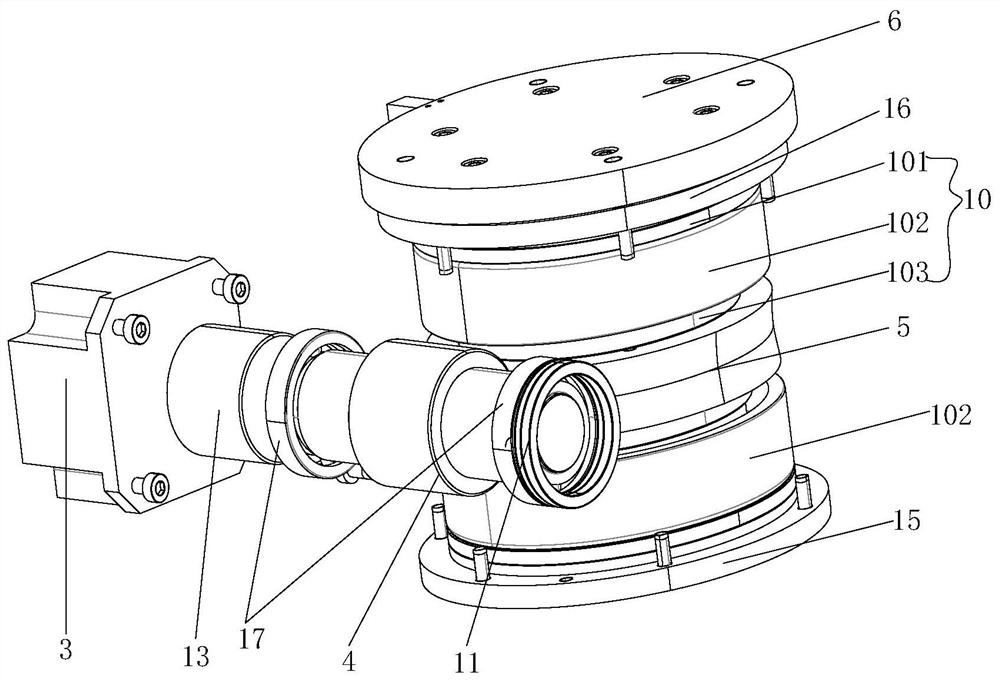 Low-cost angle measurement positioning and locking device based on worm gear and worm