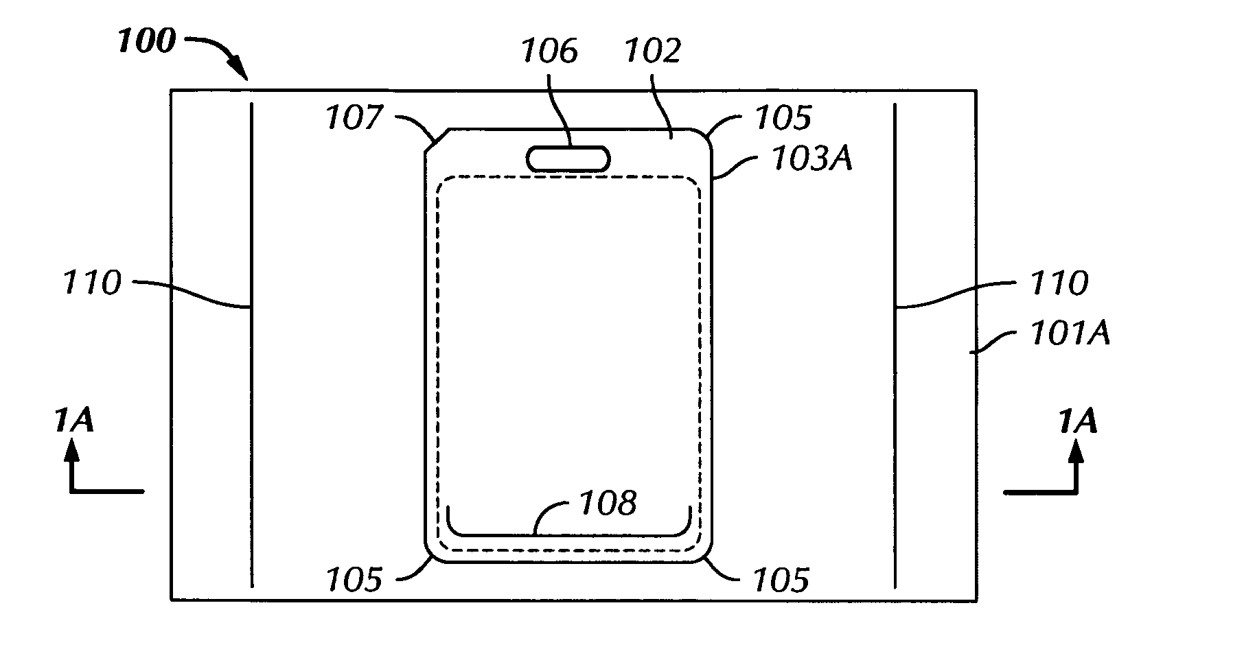 Printing stock with a label for making a security badge