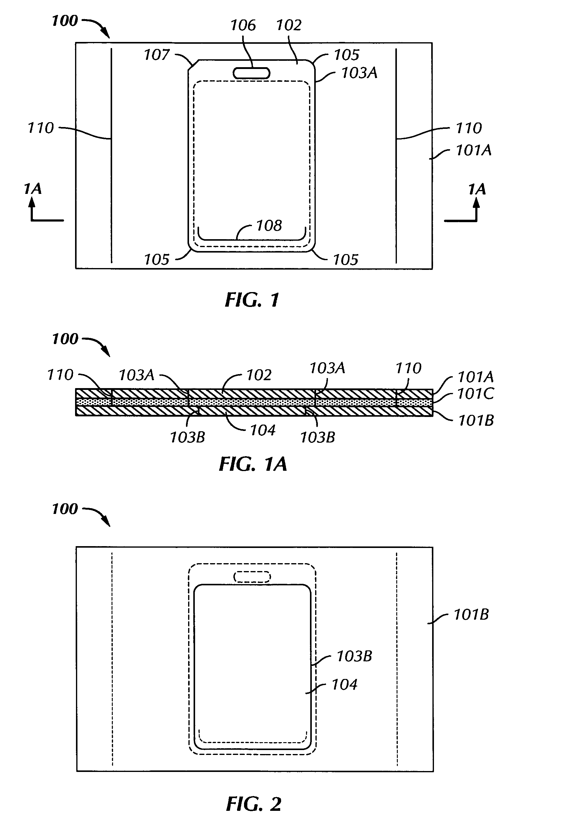 Printing stock with a label for making a security badge