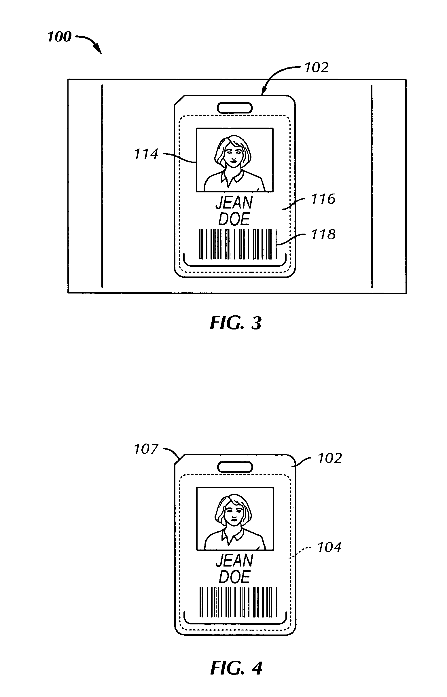 Printing stock with a label for making a security badge