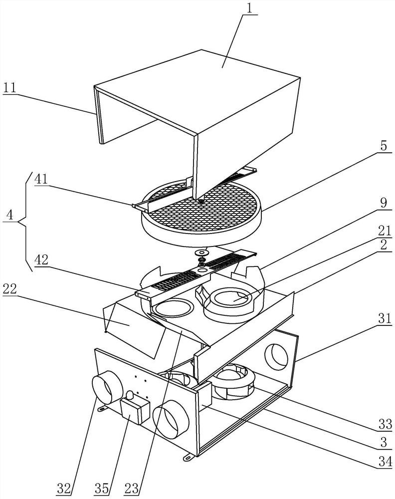 Rotating wheel type heat recovery ventilator