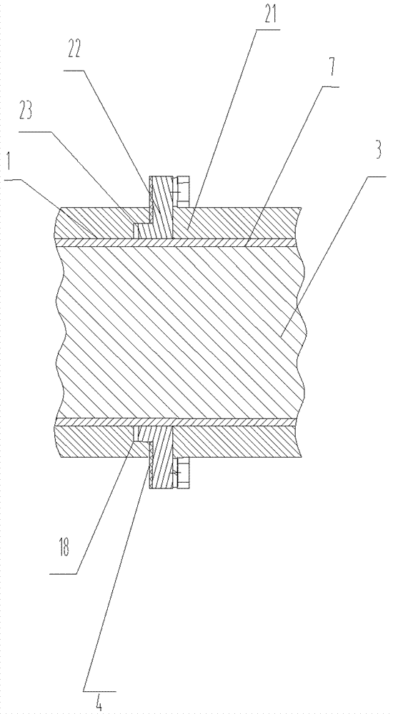 Feeding device on front stand of ASSEL tube mill