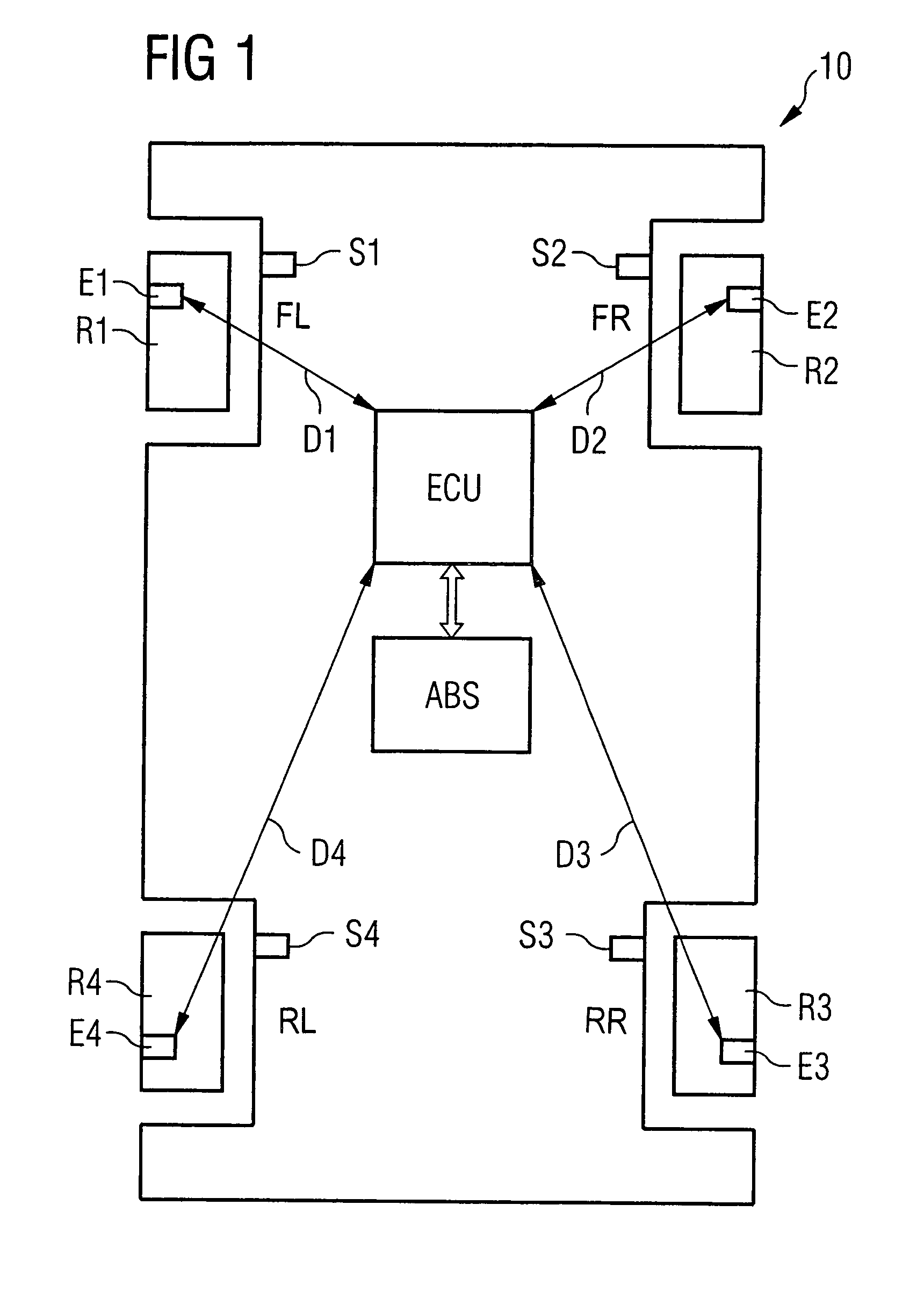 Method and system for monitoring the wheels of motor vehicle