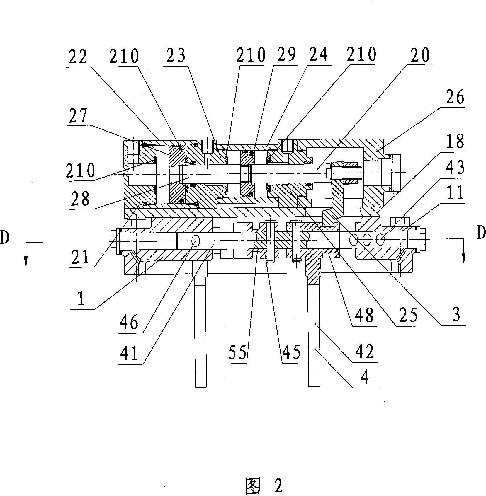 Pneumatic shifting device