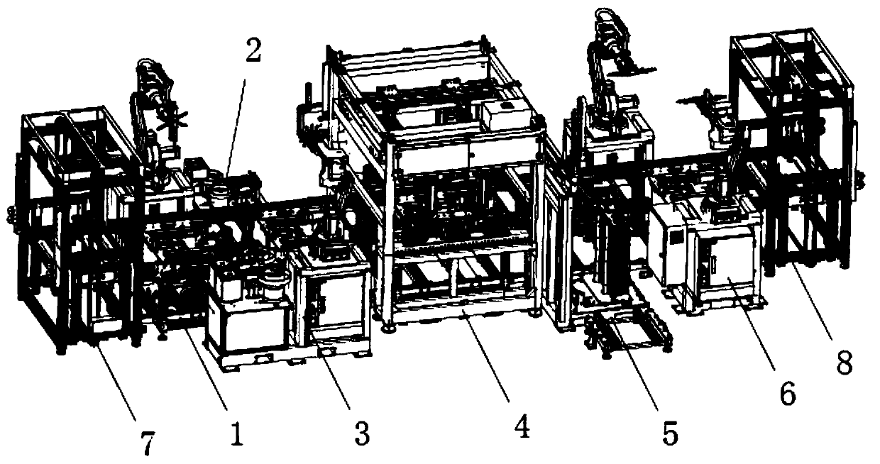 Intelligent assembly line for buckle screws