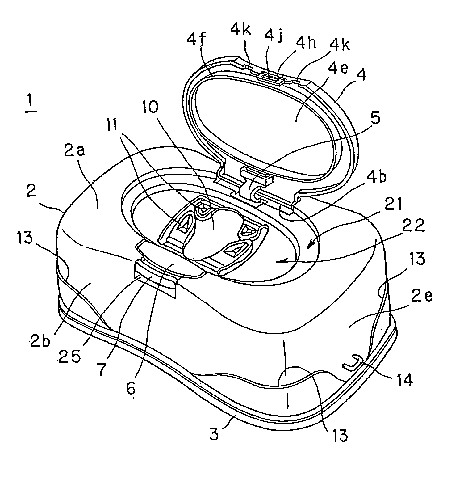 Covered container