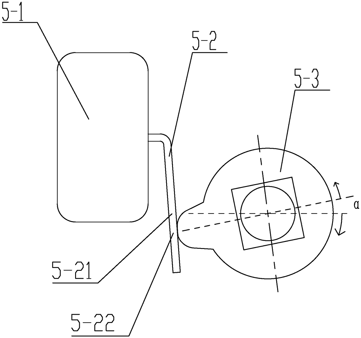 Two-section pneumatic control system with any opening degree adjustable