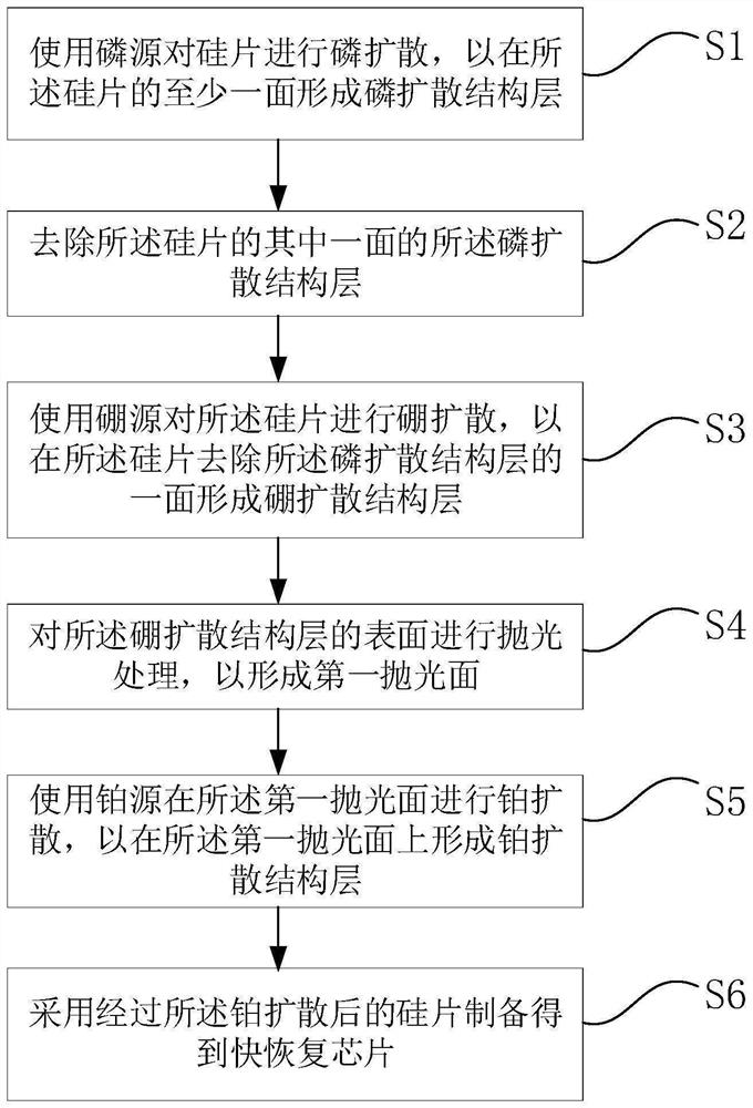 Manufacturing method and manufacturing apparatus of fast recovery chip and fast recovery chip