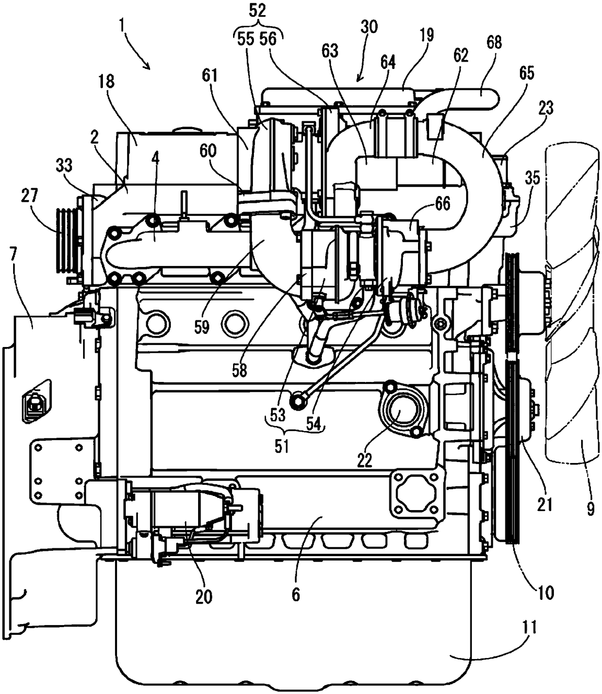 Engine device