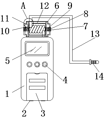 Hand-held water hardness measuring instrument