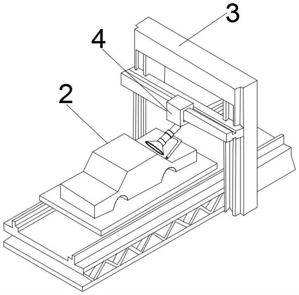 A non-destructive dismantling device for windshield glass of scrapped cars