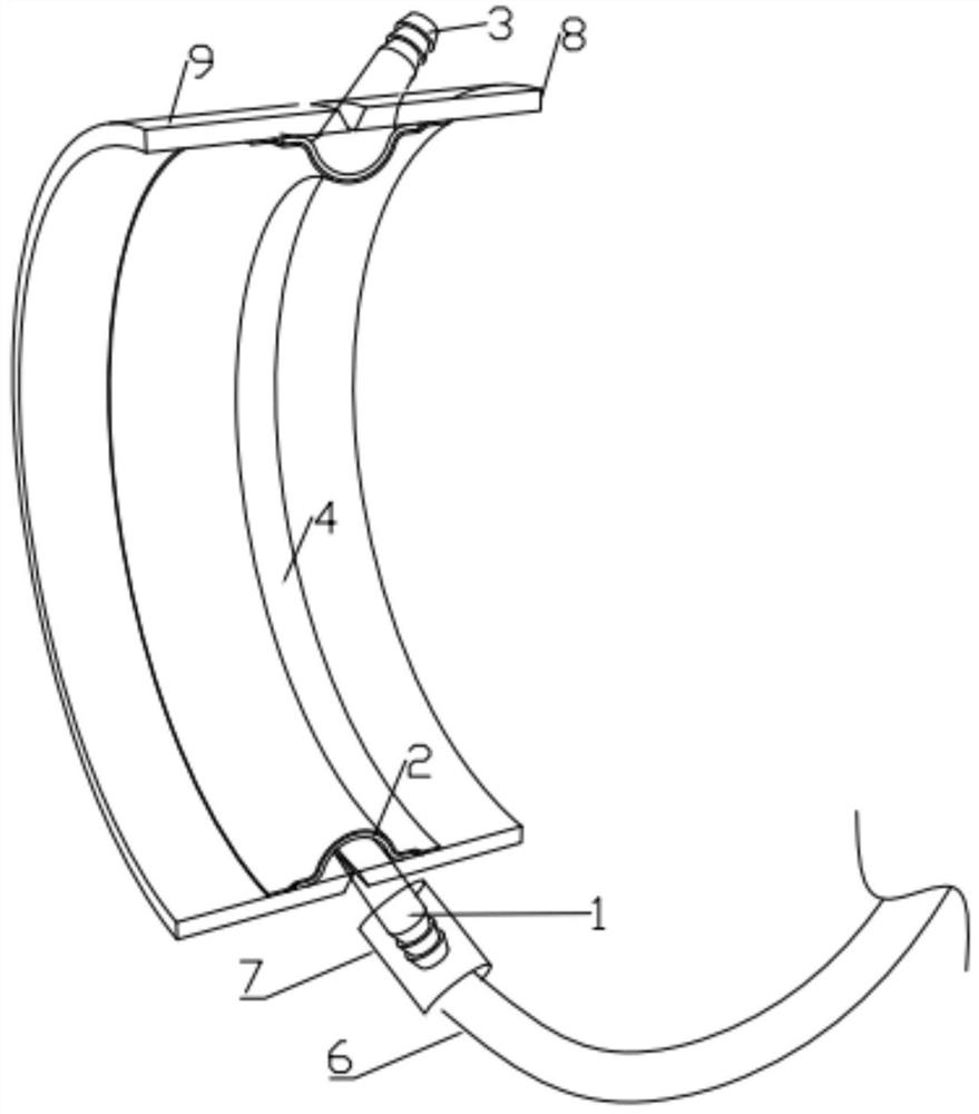 Large-caliber duplex stainless steel butt shielded welding device