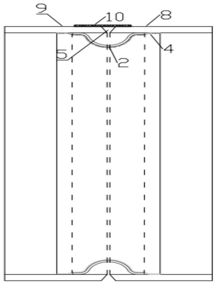 Large-caliber duplex stainless steel butt shielded welding device