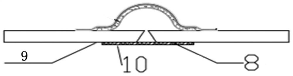 Large-caliber duplex stainless steel butt shielded welding device