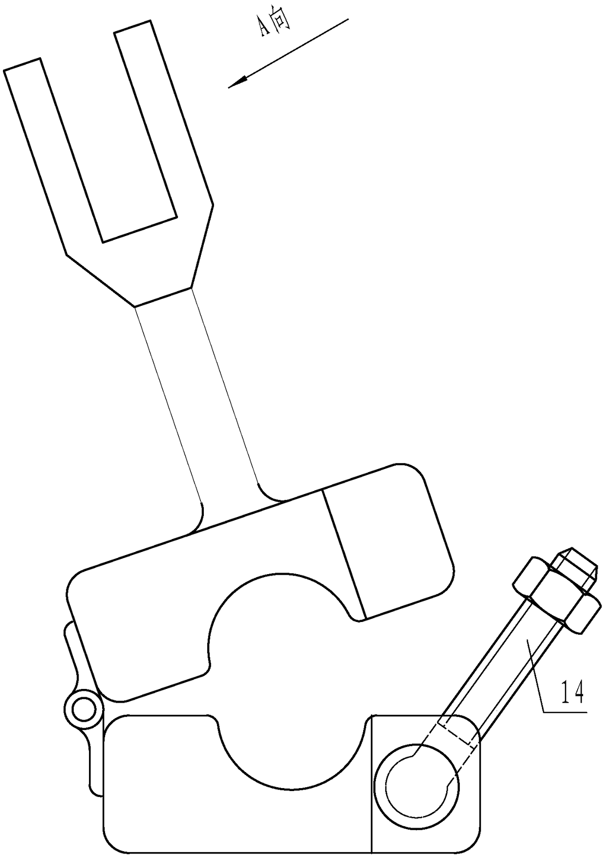 Ground potential quick installation windproof bias composite insulator wire installation tool