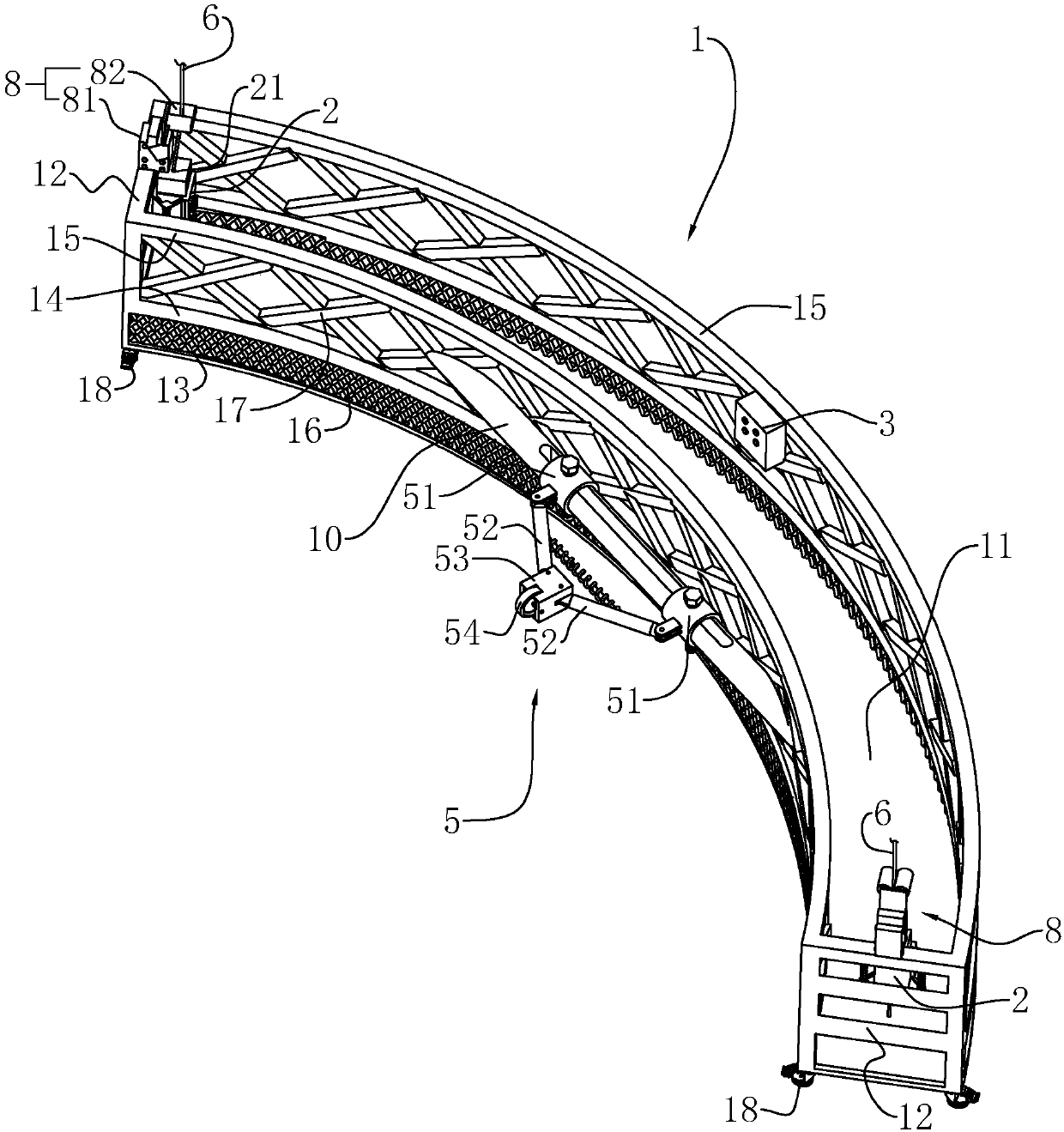 Circular-arc-shaped hanging basket and circular-ring-shaped hanging basket formed by splicing circular-arc-shaped hanging baskets