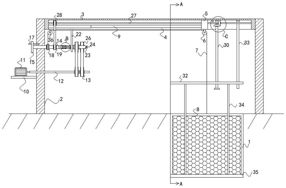 Soft filler hanging bracket device for sewage treatment