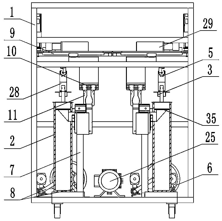 Bagging machine for automatic bagging and mouth tying of edible mushrooms