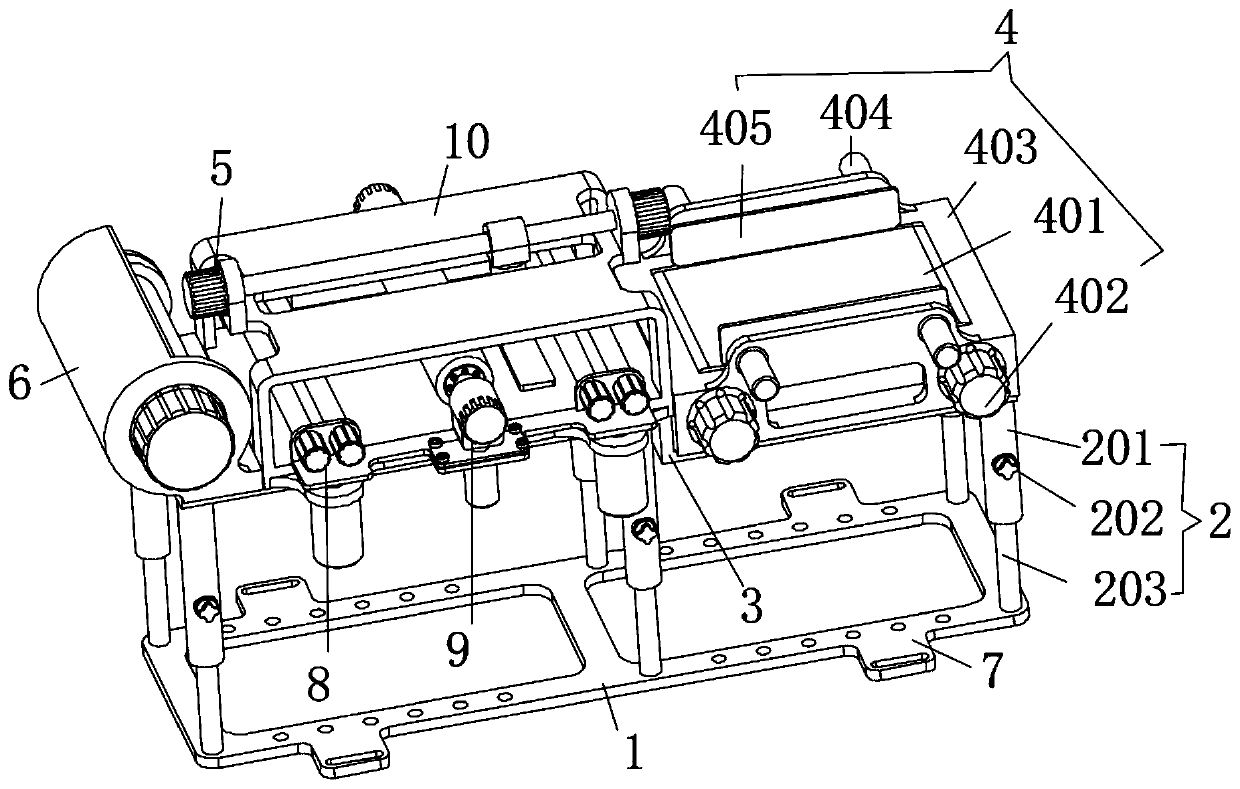 Printing device for fur production