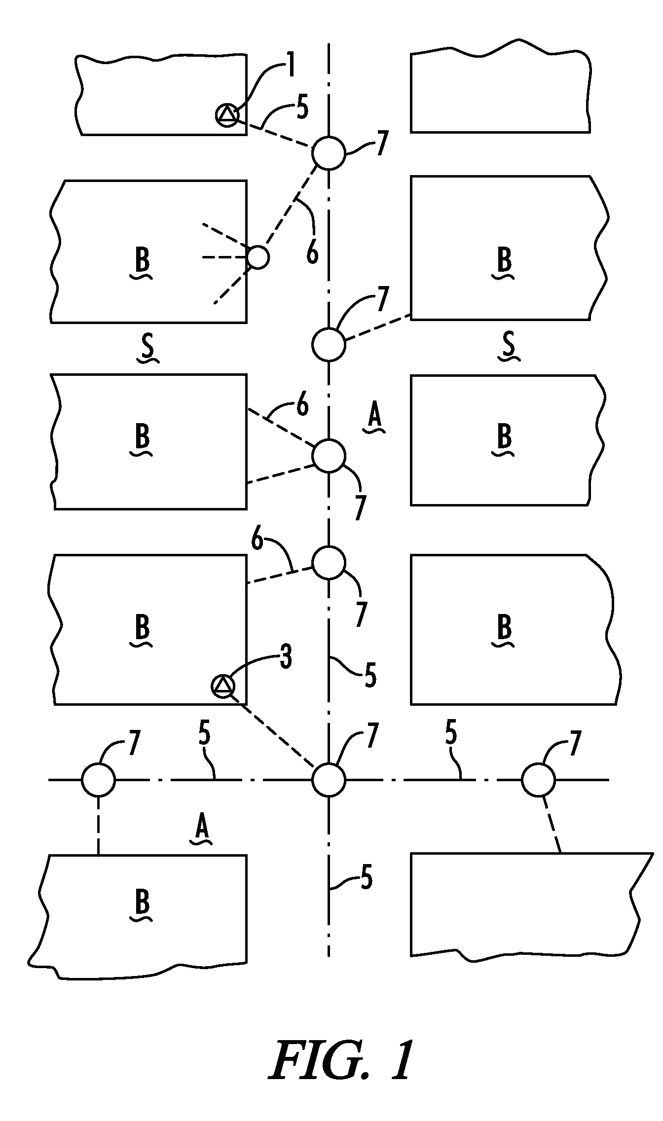 Electricity distribution network with stray voltage monitoring and method of transmission of information on said network