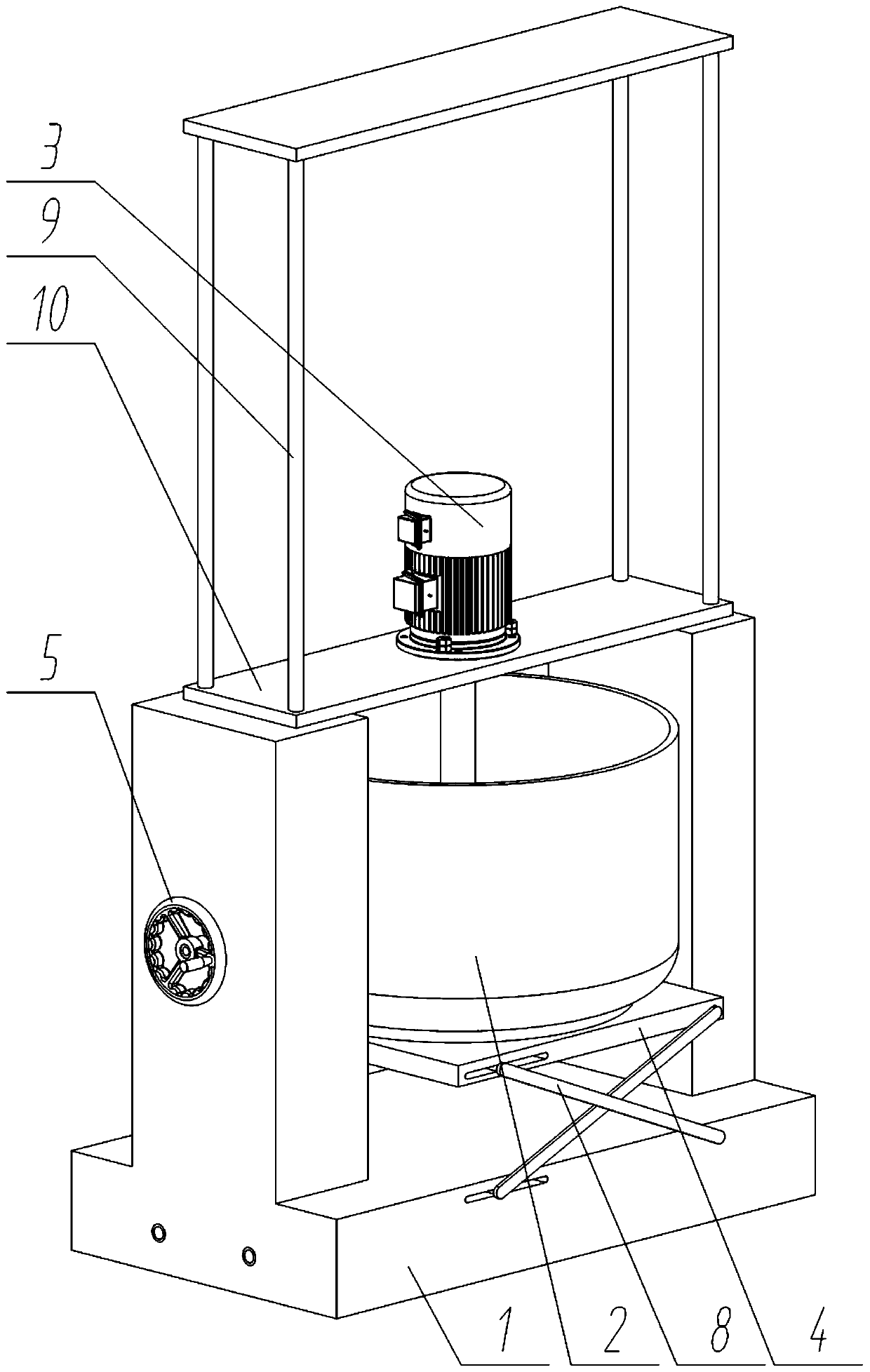 Cannabis seed processing device for clivia fertilizer production